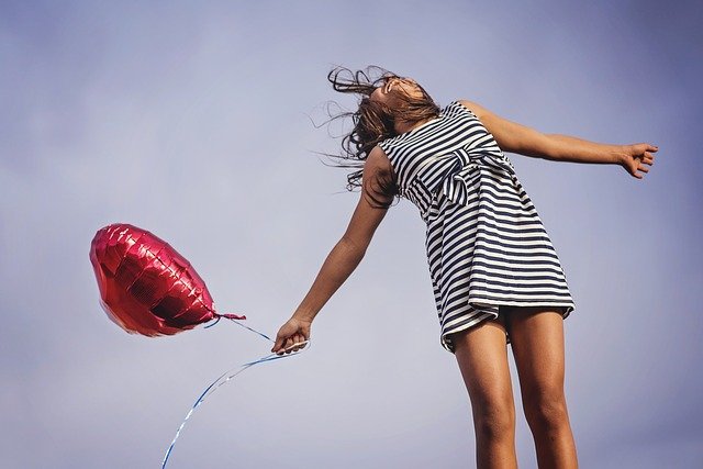 Girl with balloon